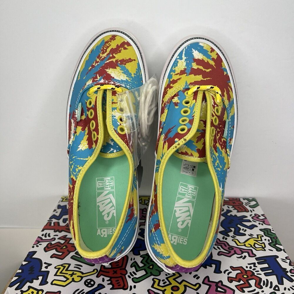 Vans X Aries OG Authentic LX Shoes Weed Muted VN0A4BV9 Size 7.5M/9W NEW - Picture 7 of 14